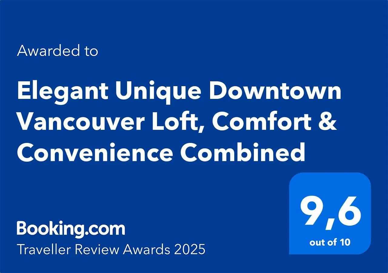 Elegant Unique Downtown Vancouver Loft, Comfort & Convenience Combined 0*,  Kanada